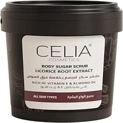 سيليا - مقشر سكر للجسم زيتي بخلاصة عرق السوس- 600ج...